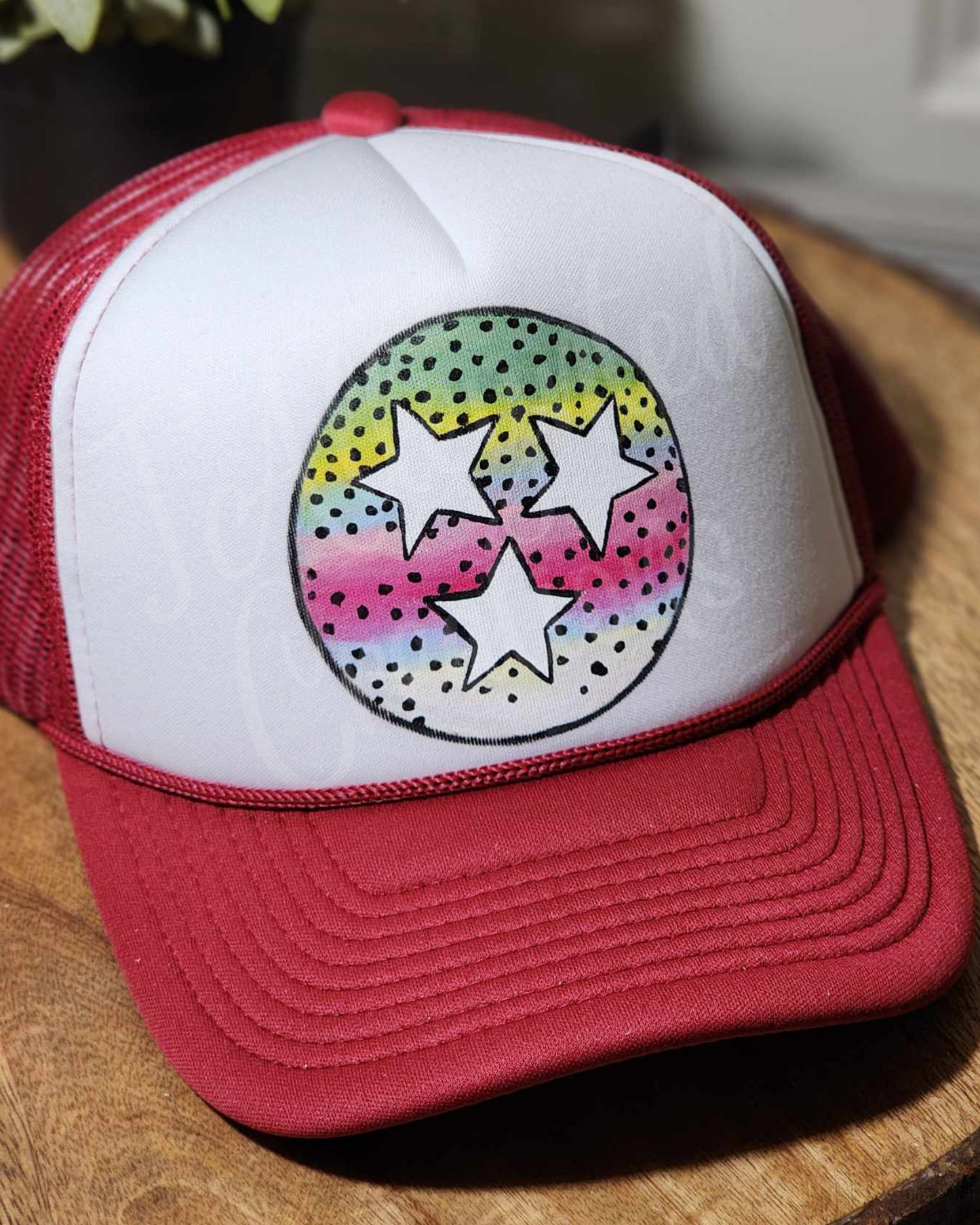Rainbow Trout Tri-Star Hat