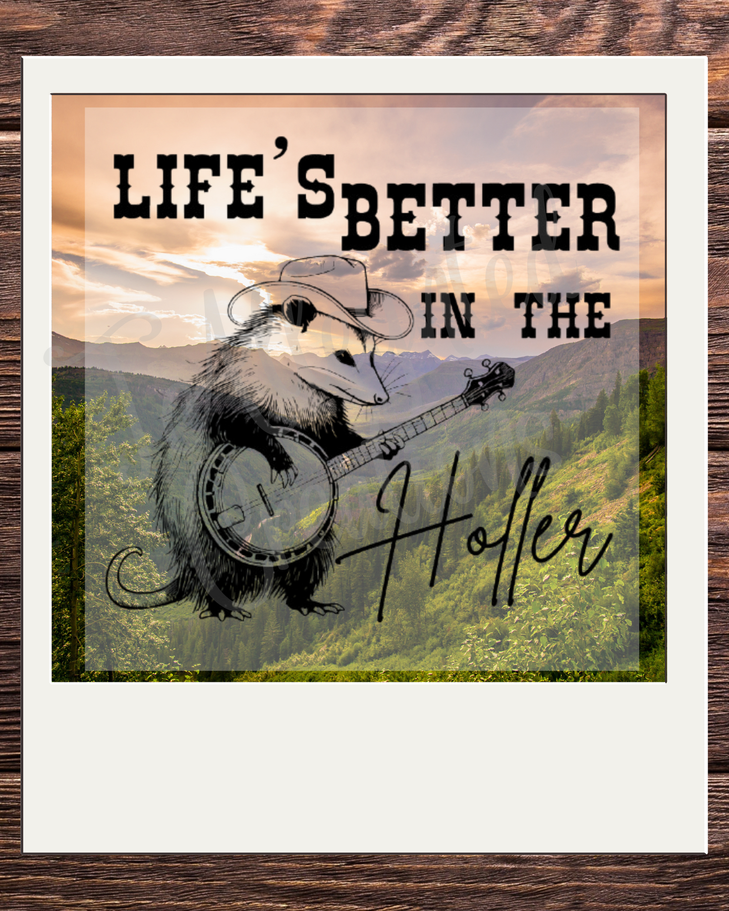 Life's Better In The Holler Possum Tee