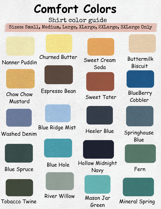 Comfort Colors Tee (Front Tee Design)