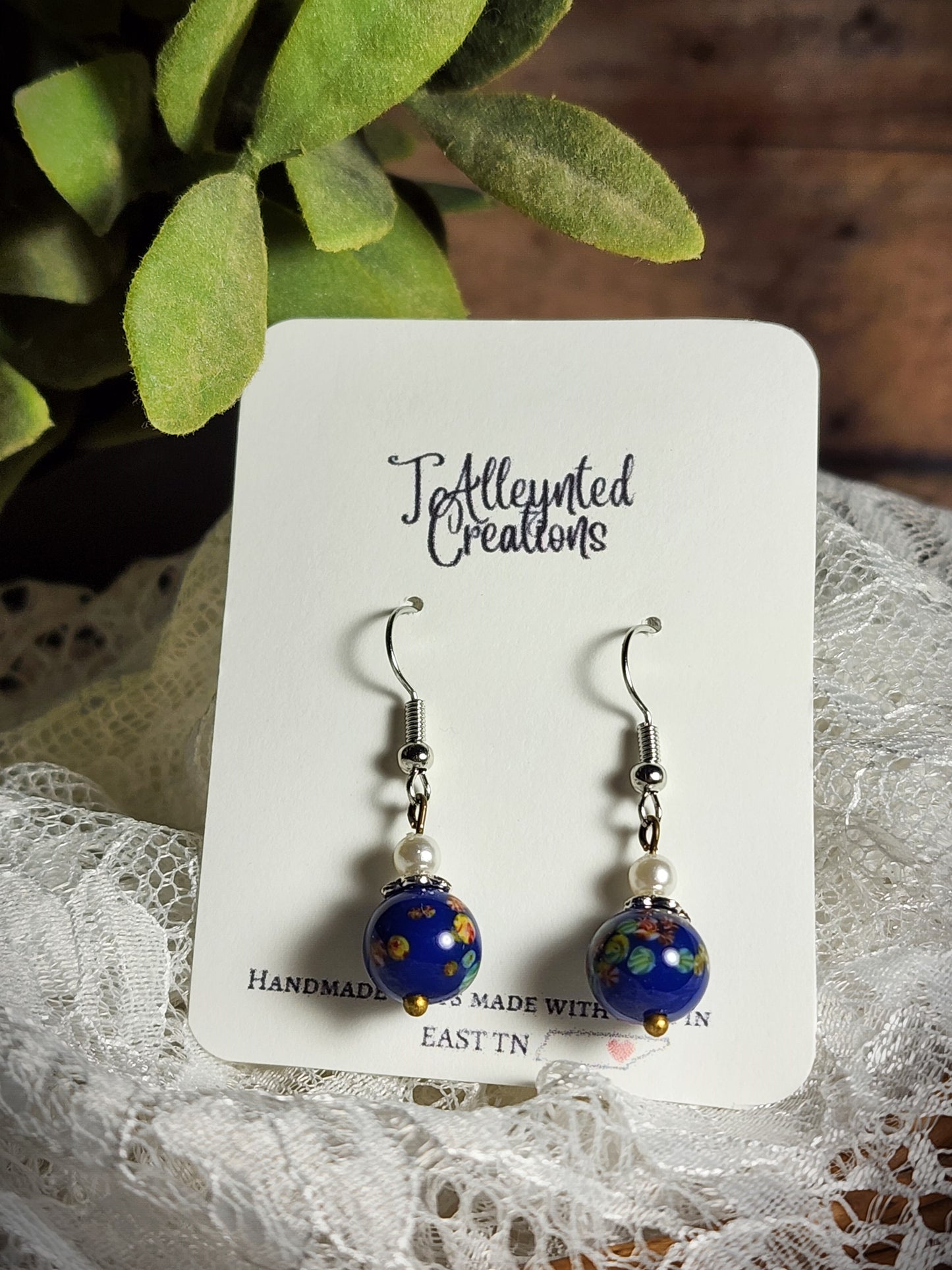 Simple Bead Dangle Earrings