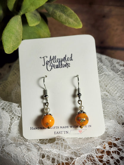 Happy Little Bead Dangle Earrings