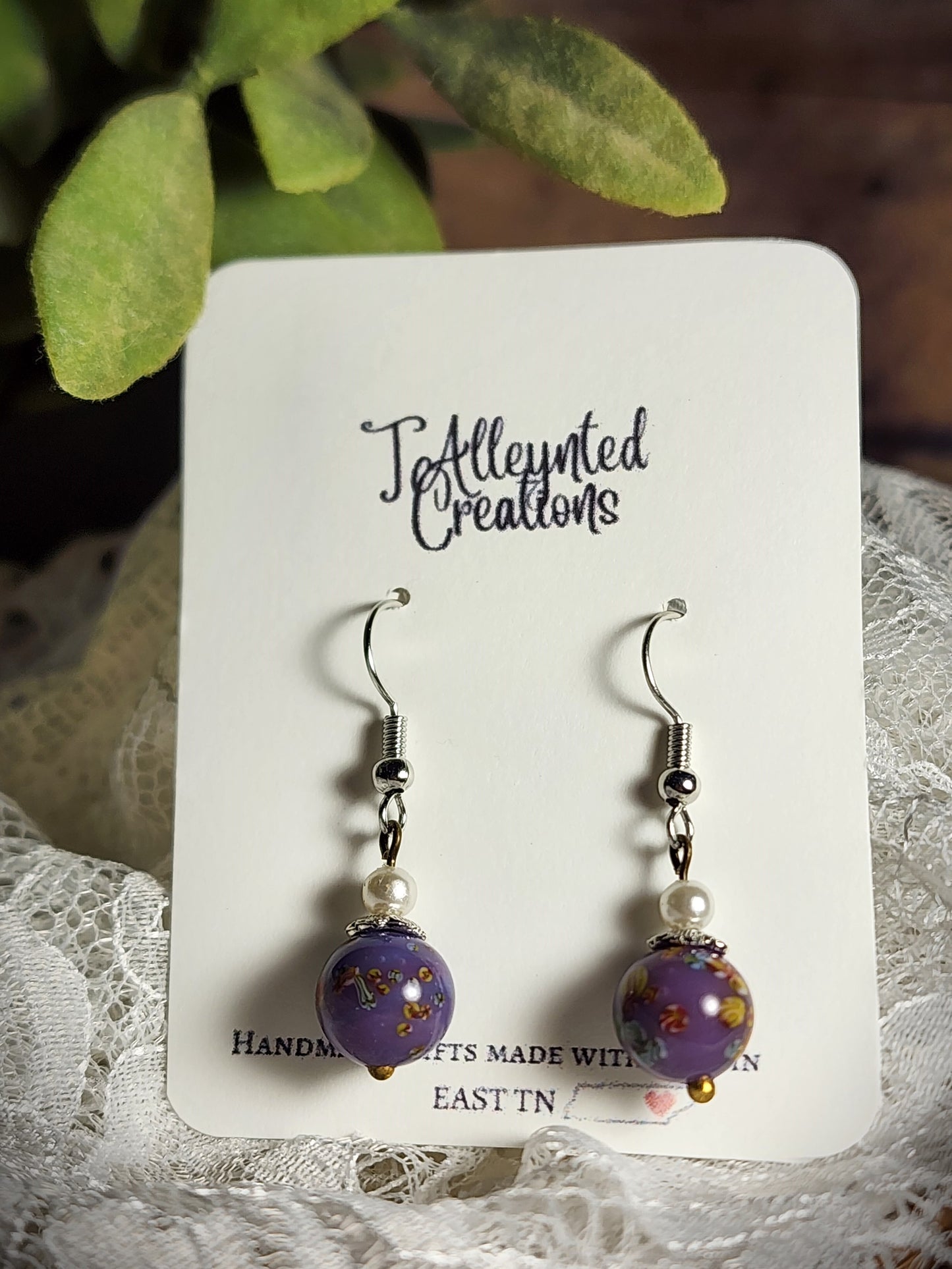 Simple Bead Dangle Earrings