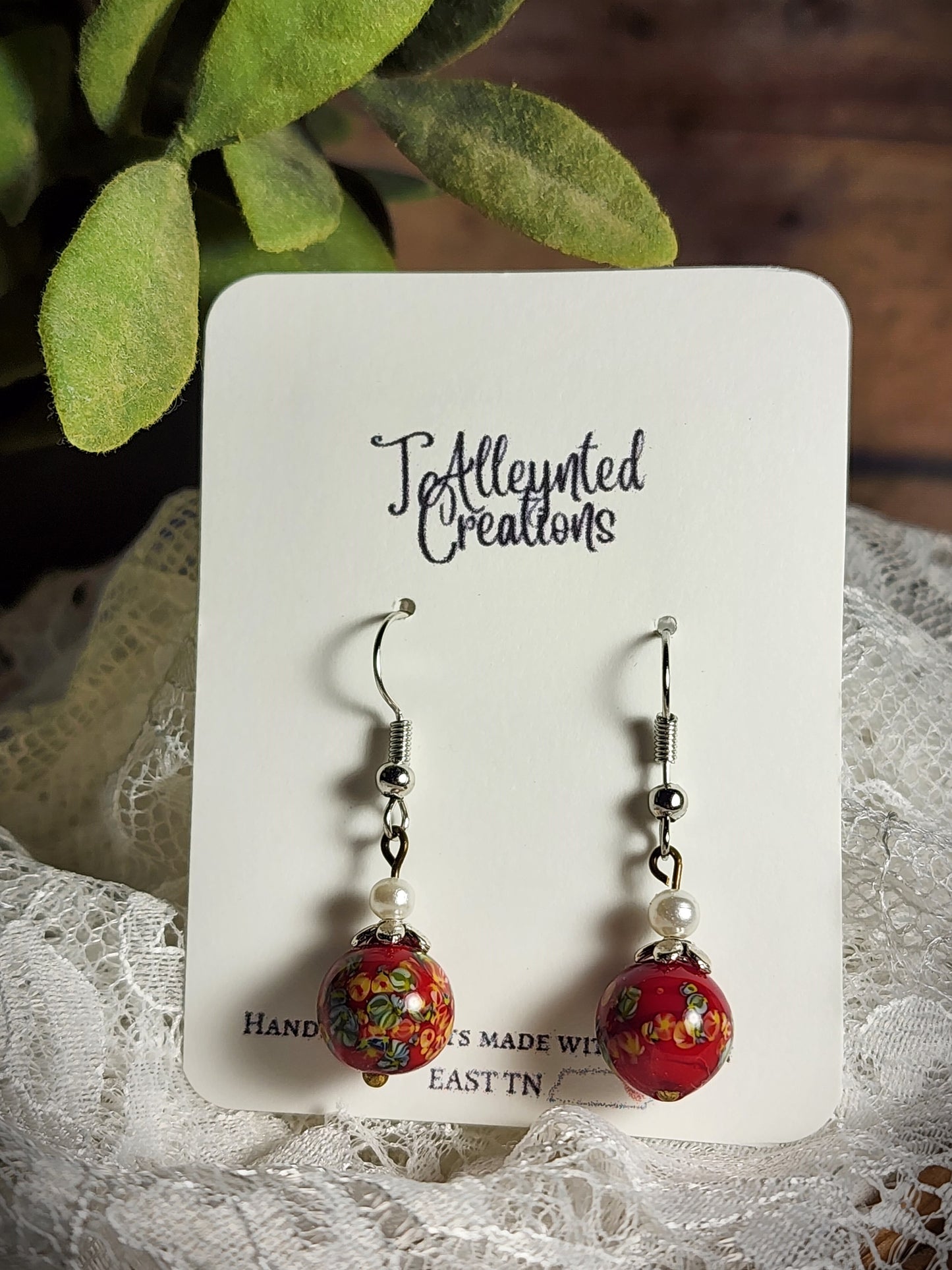 Simple Bead Dangle Earrings