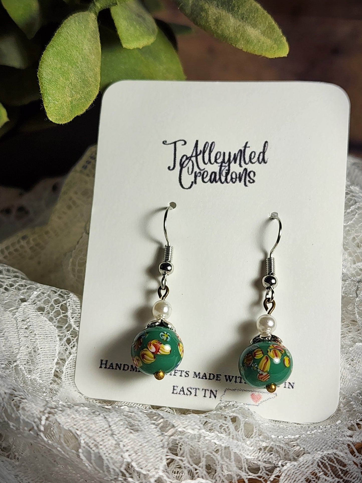 Simple Bead Dangle Earrings