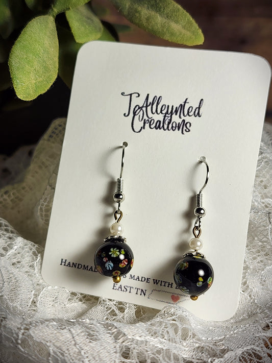 Simple Bead Dangle Earrings