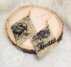 Vintage bird (wood dangle)