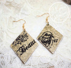 Vintage bird (wood dangle)