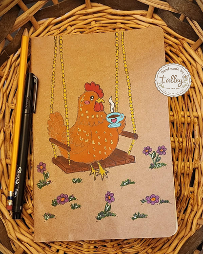 Swingin' & Sippin' Hand painted Notebook