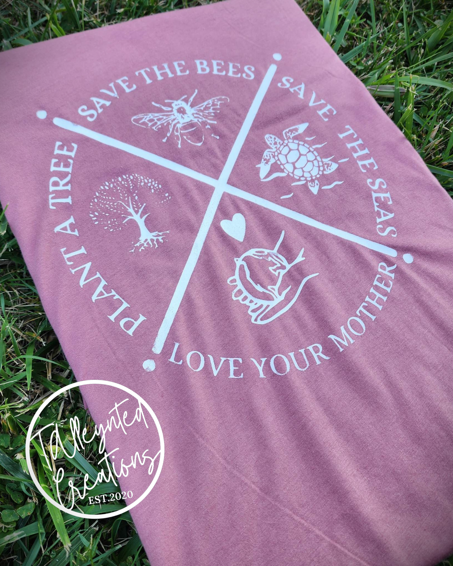 Destressed love your Mother Earth TEE