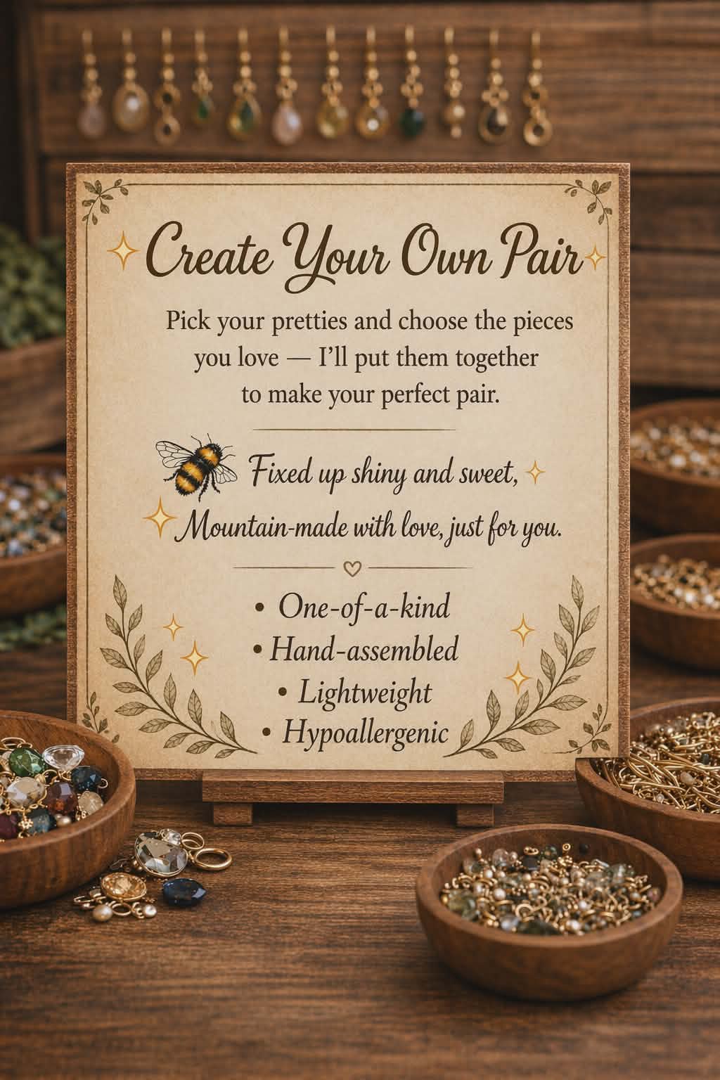 Earring Hollow (Create your own pair of Earrings)