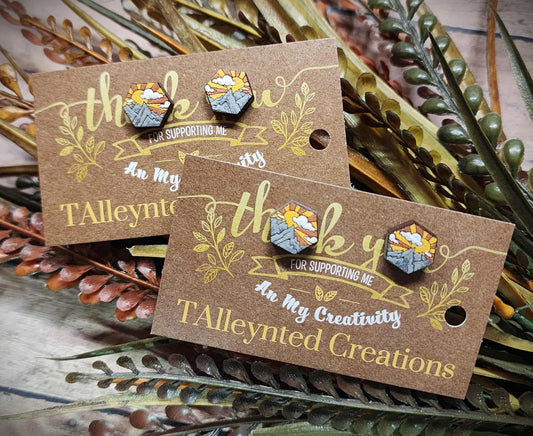 Appalachian Sunrise Stud Earrings