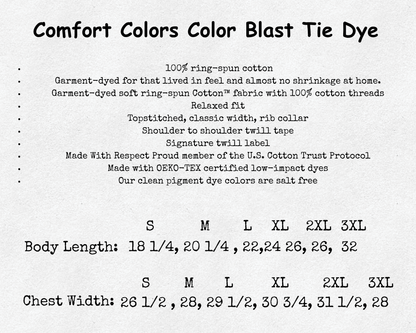 Comfort Colors Tee (Front Tee Design)