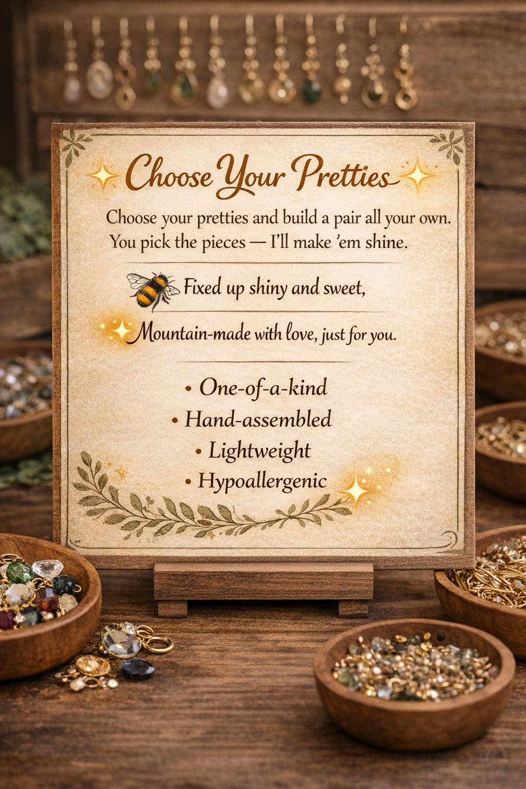 Earring Hollow (Create your own pair of Earrings)