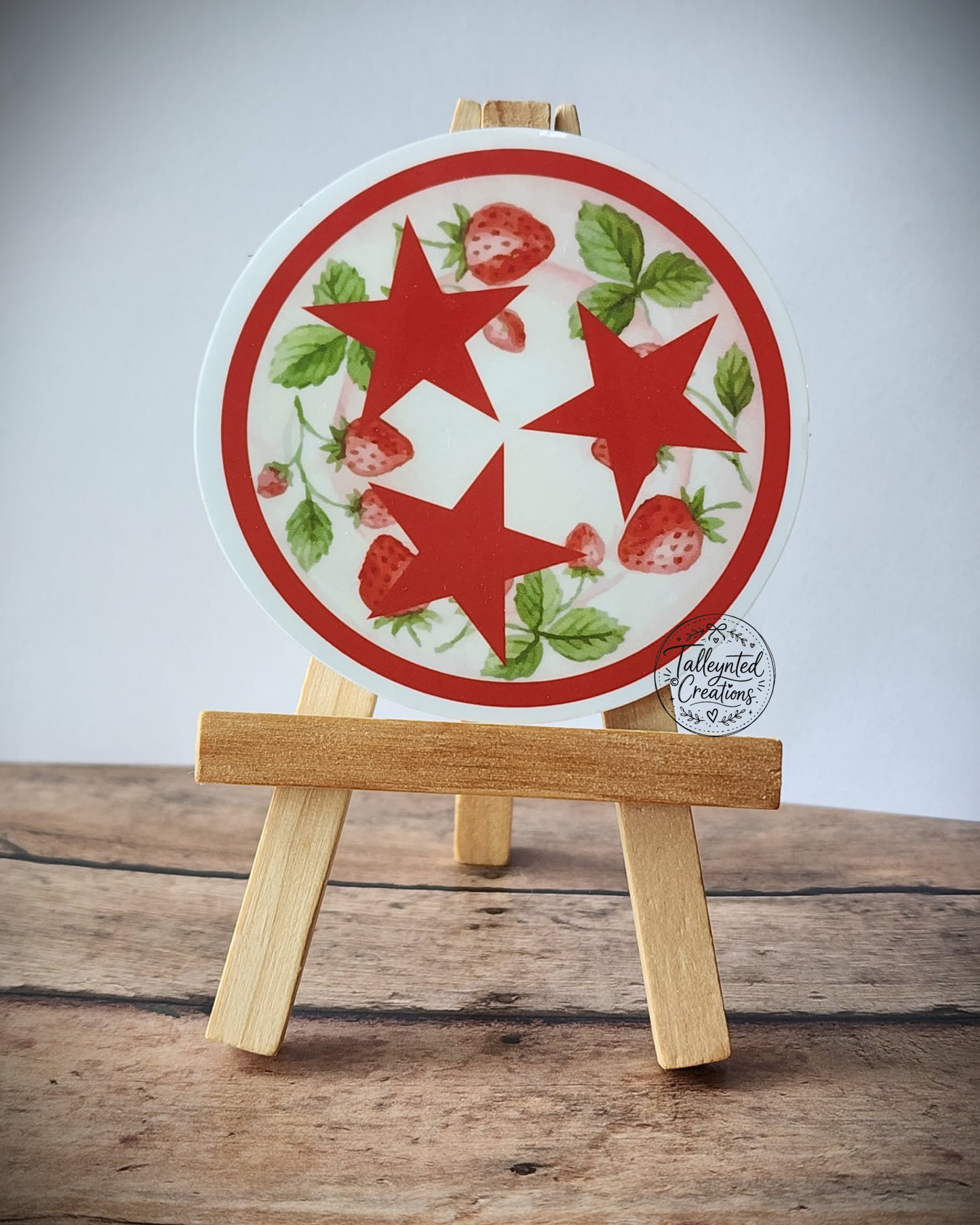 Tri-Star Berry Patch Sticker